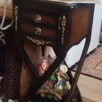 میز تلفن چوبی