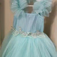 پیراهن مجلسی دخترانه کوتاه مدل پرنسسی شیک و زیبا