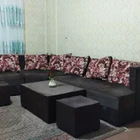 مبل ال با جلو مبلی و عسلی
