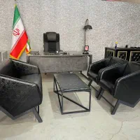 میز مدرن اداری آکاد نیم ست چهارنفره کات