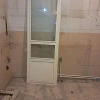 درب آهنی سنگین شیشه دو جداره