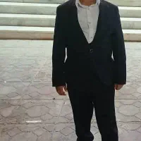 کت وشلوارباجلیقه مشکی باپیراهن سفید  پسرانه