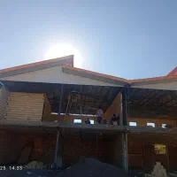 اجرای شیروانی واسکلت میانه