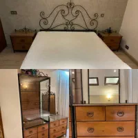 تخت عسلی میز ارایش ویترین متریال چوب روس فرفورژه|تخت و سرویس خواب|تهران, سید خندان (جلفا)|دیوار