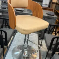 صندلی اپن چوب چرمی برای منزل و رستورانی کافه نیمکت