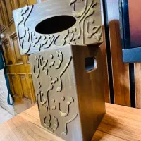 سطل وجا دستمال چوبی|صنایع دستی و سایر لوازم تزئینی|تهران, شهرک ولیعصر شمالی|دیوار