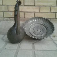 افتابه لگن کهنه صفوی|کلکسیون اشیاء عتیقه|شیراز, لاله|دیوار