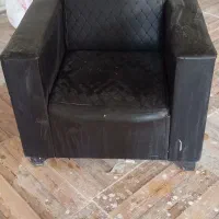 مبل تک نفره چرم