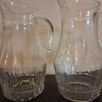 ست پارچ شیشه ای ،پارچ شیشه ای لومیناک فرانسه ۲پارچ|ظروف سرو و پذیرایی|اهواز, کمپلو شمالی|دیوار