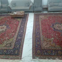 ۲ تخته فرش دست بافت قدیمی ۱۲ متری بافت تبریز