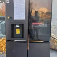 هیتاچی یخچال دو قلو شیشه اینه ای|یخچال و فریزر|بانه, |دیوار