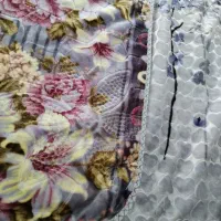 پتویک نفره مخملی دورویه