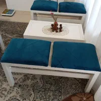 میز و نیمکت چوبی