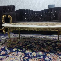 میز جلو مبلی برنجی سنگین قدیمی بادوتامیزعسلی برنجی|مبلمان خانگی و میز عسلی|پرند, فاز ۶|دیوار