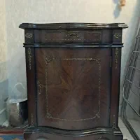 میز کنسول تمام چوب برنز کاری