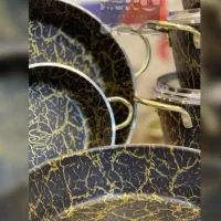 سرویس قابلمه ۱۵ پارچه کوشا طرح ماربل|ظروف پخت‌وپز|تهران, هاشم‌آباد|دیوار