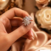 انگشتر نقره کد ۱۷۵۰ (گالری نقره سینا)