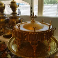 منقل سماور دار برنجی *|کلکسیون اشیاء عتیقه|همدان, |دیوار