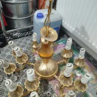 لوستربرنجی آبکاری طلا|لوستر و چراغ آویز|مشهد, شهرک بهارستان|دیوار