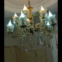 لوستر برنز در حد نو|لوستر و چراغ آویز|زنجان, |دیوار