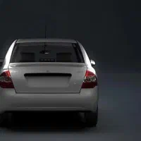 سپر عقب تیبا یک سفید شرکتی