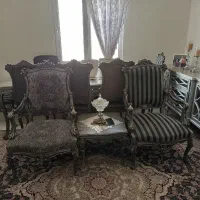 مبلمان و ناهار خوری کلاسیک|مبلمان خانگی و میز عسلی|پرند, فاز ۴|دیوار