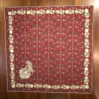 ترمه مربع بزرگ سرمه دوزی و مروارید دوزی اعلا