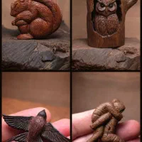 سازنده مجسمه‌ها و احجام چوبی مینیاتوری و دستساز