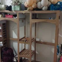 رگال و چوب لباسی و ویترین چوبی|کتابخانه، شلف، قفسه‌های دیواری|اهواز, بهارستان|دیوار