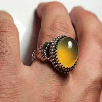 عقیق زرد یمن لامپی دستساز|جواهرات|قم, صفائیه|دیوار