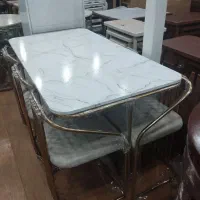 میز نهار خوری لوکس و زیبا|میز و صندلی غذاخوری|رشت, یخسازی|دیوار