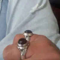 یک جفت انگشتر دست دلبر نقره رکاب دست ساز