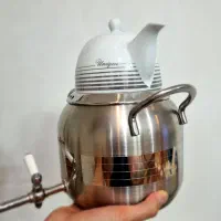 کتری قوری استیل یونیک کاملا نو|قوری، کتری، قهوهساز دستی|قم, بنیاد|دیوار