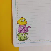 دفتر . دفتر مشق . دفتر نقاشی شده