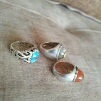 سه عدد انگشتره نقره