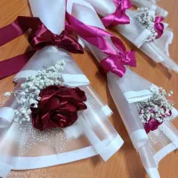 ساخت گل روبانی