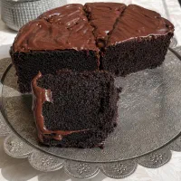 کیک خیس شکلاتی خانگی با گاناش واقعی