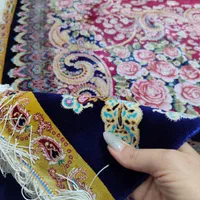 فرش تمام ابریشم ماشینی ۹ متری .نقشه تک