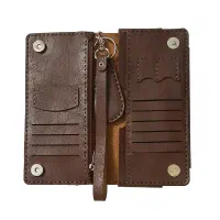 کیف چرم فلورانس قهوه ای تیره