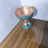 ظرف شکلات خوری فیروزه کوبی کار دست