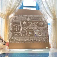 تابلو لیپان آرت رنگ نسکافه ای