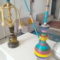 قلیون برنجی سالم وتمیزویه عدد عربی سفالی|کلکسیون و سرگرمی|پاکدشت, پاکدشت (مامازند)|دیوار