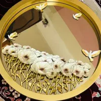آینه برجسته باطرح گل