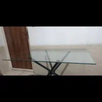 فروشی میز شیشه ایی ناهارخوری۸۰در۱۲۰