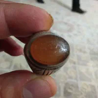 انگشتر نقره با سنگ عقیق یمن
