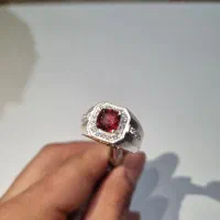 انگشتر تورمالین دستساز اثر فوقانی