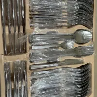 سرویس قاشق چنگال ۱۳۰ تیکه استیل کرون