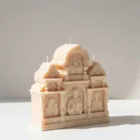 شمع دکوراتیو هنری با رنگ بندی خاص