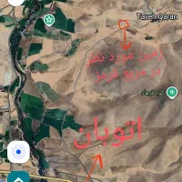 فروش زمین باغ 5 دقیقه راه تا جلو زمین آسفالت