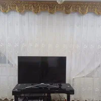 فروش پرده قابی نو همراه با کتیبه و زیر پرده|پرده، رانر، رومیزی|خلخال, |دیوار